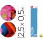 PAPEL CRESPON LIDERPAPEL 50 CM X 2.5M 34G/M2 CELESTE
