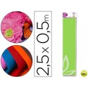 PAPEL CRESPON LIDERPAPEL 50 CM X 2.5M 34G/M2 VERDE CLARO