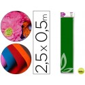 PAPEL CRESPON LIDERPAPEL 50 CM X 2.5M 34G/M2 VERDE OSCURO