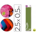 PAPEL CRESPON LIDERPAPEL 50 CM X 2.5M 34G/M2 VERDE OLIVA