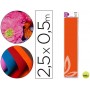 PAPEL CRESPON LIDERPAPEL 50 CM X 2.5M 34G/M2 NARANJA CLARO
