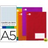 LIBRETA LIDERPAPEL WRITE A5 32 HOJAS 60G/M2CUADRO 3MM CON MARGEN