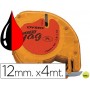 CINTA DYMO 12MMX4MT -NEGRO/ROJO COSMICO PARA MAQUINA LETRATAG