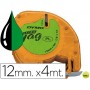 CINTA DYMO 12MMX4MT -NEGRO/VERDE ACIDO PARA MAQUINA LETRATAG