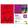CARTULINA LIDERPAPEL A4 180G/M2 ROJO