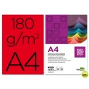 CARTULINA LIDERPAPEL A4 180G/M2 ROJO