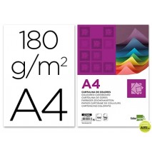 CARTULINA LIDERPAPEL A4 180G/M2 BLANCO