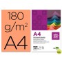 CARTULINA LIDERPAPEL A4 180G/M2 SALMON
