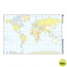 MAPA MUDO COLOR DIN-A4 PLANISFERIO POLITICO