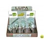 LUPA CRISTAL ARO METALICO W-100 NEGRA -EXPOSITOR: -4 LUPAS 50 MM -6 LUPAS 63 MM -4 LUPAS 75 MM -2 LU