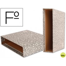 CAJA ARCHIVADOR LIDERPAPEL CLASSIC RED FOLIO GRIS