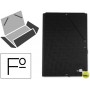 CARPETA GOMAS LIDERPAPEL FOLIO 3 SOLAPAS CARTON FORRADO NEGRA