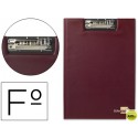 CARPETA LIDERPAPEL MINICLIP SUPERIOR FOLIO PLASTICO ROJO