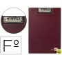 CARPETA LIDERPAPEL MINICLIP SUPERIOR FOLIO PLASTICO ROJO