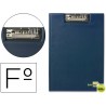 CARPETA LIDERPAPEL MINICLIP SUPERIOR FOLIO PLASTICO AZUL