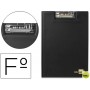 CARPETA LIDERPAPEL MINICLIP SUPERIOR FOLIO PLASTICO NEGRO