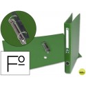 CARPETA DE 2 ANILLAS 25MM MIXTAS LIDERPAPEL FOLIO FORRADO PAPERCOAT CON OLLADO Y TARJETERO COMPRESOR