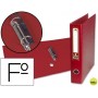 CARPETA DE 2 ANILLAS 40MM MIXTAS LIDERPAPEL FOLIO FORRADO PAPERCOAT CON OLLADO Y TARJETERO COMPRESOR
