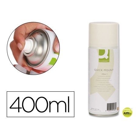 PEGAMENTO Q-CONNECT SPRAY QUICK MOUNT ADHESIVO REPOSICIONABLE 400 ML