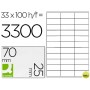 ETIQUETA ADHESIVA Q-CONNECT KF10640 TAMANO 70X25 MM FOTOCOPIADORA LASER INK.JET