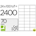 ETIQUETA ADHESIVA Q-CONNECT KF10645 TAMANO 70X35 MM FOTOCOPIADORA LASER INK-JET