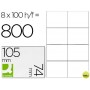 ETIQUETA ADHESIVA Q-CONNECT KF10659 TAMANO 105X74 MM FOTOCOPIADORA LASER INK-JET