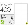 ETIQUETA ADHESIVA Q-CONNECT KF10660 TAMANO 105X148,5 MM FOTOCOPIADORA LASER INK-JET