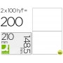 ETIQUETA ADHESIVA Q-CONNECT KF10662 TAMANO 210X148,5 MM FOTOCOPIADORA LASER INK-JET