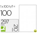 ETIQUETA ADHESIVA Q-CONNECT KF10664 TAMANO 210X297 MM FOTOCOPIADORA LASER INK-JET