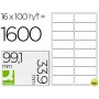 ETIQUETA ADHESIVA Q-CONNECT KF01584 TAMANO 99,1X33,9 MM FOTOCOPIADORA LASER INK-JET