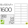 ETIQUETA ADHESIVA Q-CONNECT KF01584 TAMANO 99,1X33,9 MM FOTOCOPIADORA LASER INK-JET