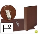 CARPETA DE 2 ANILLAS 40MM MIXTAS LIDERPAPEL FOLIO CARTON CUERO FORRADO COMPRESOR PLASTICO