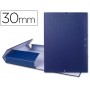 CARPETA PROYECTOS LIDERPAPEL FOLIO LOMO 30MM CARTON FORRADO AZUL