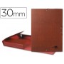 CARPETA PROYECTOS LIDERPAPEL FOLIO LOMO 30MM CARTON FORRADO CUERO