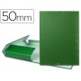 CARPETA PROYECTOS LIDERPAPEL FOLIO LOMO 50MM CARTON FORRADO VERDE