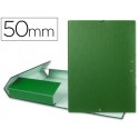 CARPETA PROYECTOS LIDERPAPEL FOLIO LOMO 50MM CARTON FORRADO VERDE