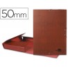 CARPETA PROYECTOS LIDERPAPEL FOLIO LOMO 50MM CARTON FORRADO CUERO