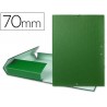 CARPETA PROYECTOS LIDERPAPEL FOLIO LOMO 70MM CARTON FORRADO VERDE