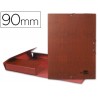 CARPETA PROYECTOS LIDERPAPEL FOLIO LOMO 90MM CARTON FORRADO CUERO