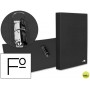 CARPETA DE 2 ANILLAS 25MM MIXTAS LIDERPAPEL FOLIO CARTON FORRADO PAPER COAT COMPRESOR PLASTICO NEGRA