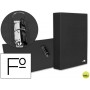 CARPETA DE 2 ANILLAS 40MM MIXTAS LIDERPAPEL FOLIO CARTON FORRADO PAPER COAT COMPRESOR PLASTICO NEGRA