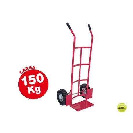 CARRETILLA PORTAPAQUETES -CON RUEDAS NEUMATICAS -TAMAÑO 1120X435X595 MM -CARGA DE 150 KG