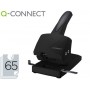 TALADRADOR Q-CONNECT KF01237 NEGRO -ABERTURA 6,5 MM -CAPACIDAD 65 HOJAS