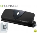 TALADRADOR Q-CONNECT KF01238 NEGRO -4 TALADROS -ABERTURA 1,6 MM -CAPACIDAD 16 HOJAS