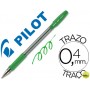 BOLIGRAFO PILOT BPS-GP VERDE -SUJECION DE CAUCHO -TINTA BASE DE ACEITE -CON CAPUCHON