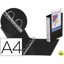 CARPETA BEAUTONE CANGURO 4 ANILLAS MIXTAS 25 MM 43455 POLIPROPILENO DIN A4 NEGRA