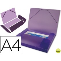 CARPETA BEAUTONE PORTADOCUMENTOS 36856 POLIPROPILENO DIN A4 VIOLETA SERIE FROSTY LOMO 25 MM