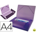 CARPETA BEAUTONE PORTADOCUMENTOS 36856 POLIPROPILENO DIN A4 VIOLETA SERIE FROSTY LOMO 25 MM