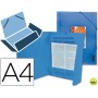 CARPETA BEAUTONE GOMAS SOLAPAS34982 POLIPROPILENO DIN A4 AZUL SERIE FROSTY