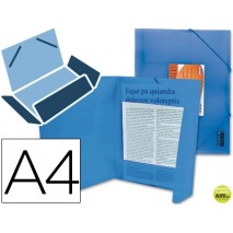 CARPETA BEAUTONE GOMAS SOLAPAS34982 POLIPROPILENO DIN A4 AZUL SERIE FROSTY